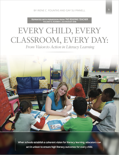 每个孩子，每一位教室，每天都是：从易见的识字学习中的行动